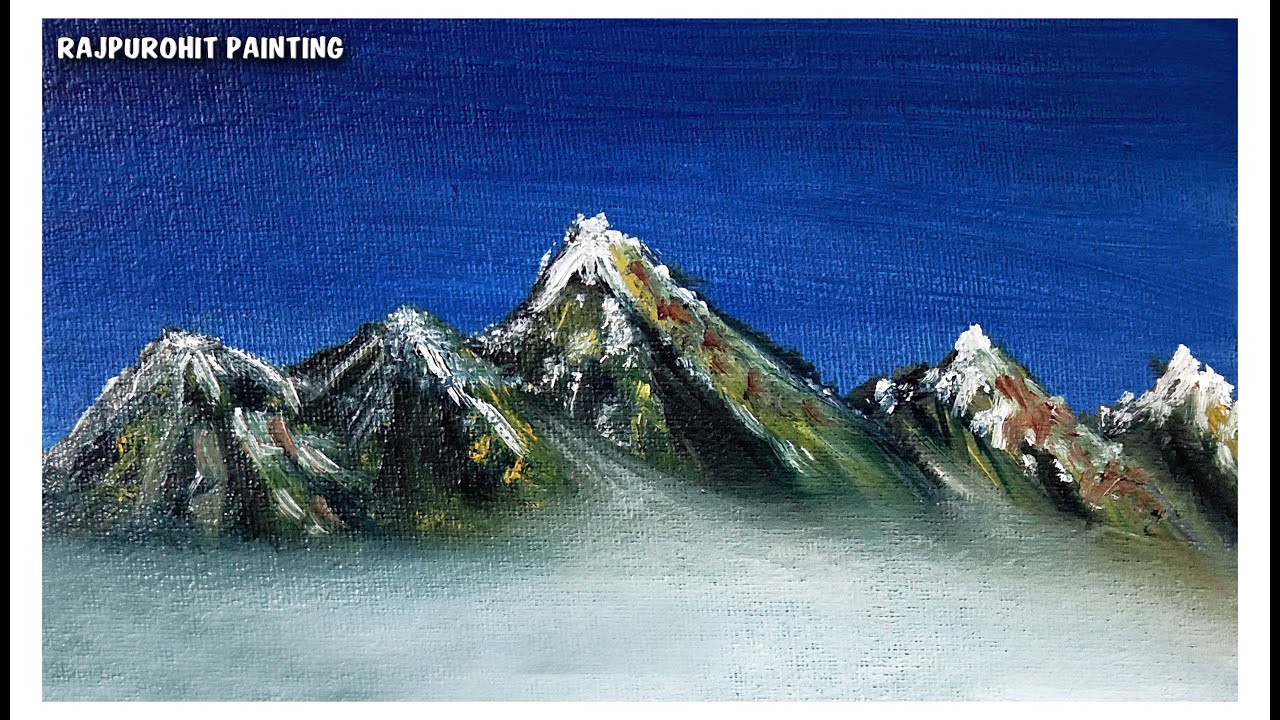 How to Paint a Mount with Oil Colour YouTube