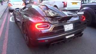 Arab Carbon Koenigsegg Agera R Revs & Flame