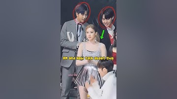 RM And Hobi First Noticed That Rosé Strips Were Broken 😱 #rose #shorts #bts #blackpink #rm #jhope