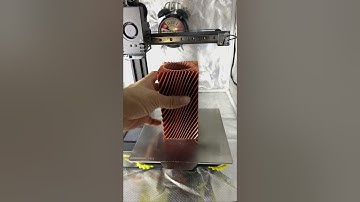 Fin Vases Square by DaveMakesStuff Printed time lapse on kingroon kp3s 3d printer