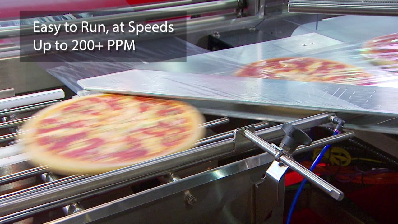 Shrink Wrapping Frozen Pizza with Clysar® HP Gold Film - YouTube