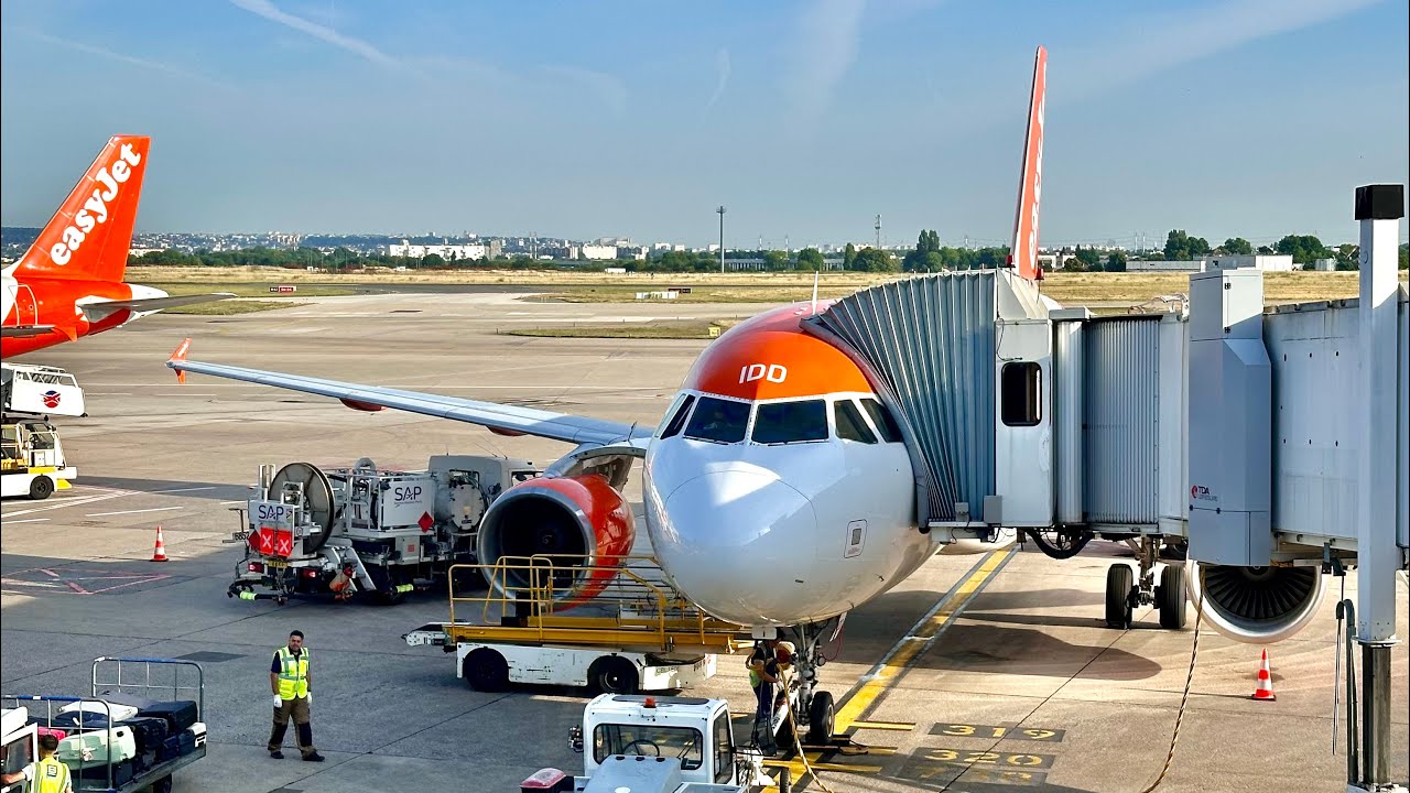 Airbus A320-200 | EasyJet | Берлин (BER) — Париж (ORY) | Полный Полёт | 4К