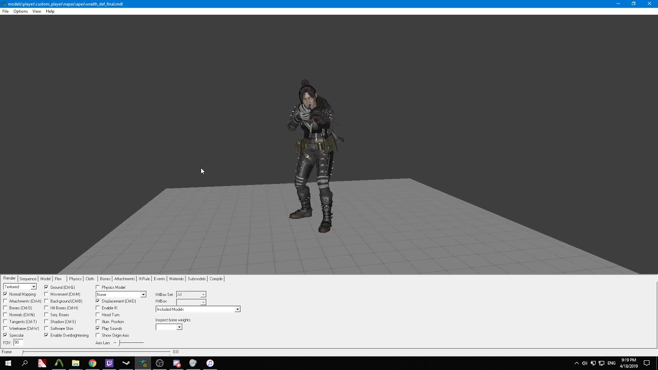 3D model CS:GO(apex wraith default) - YouTube