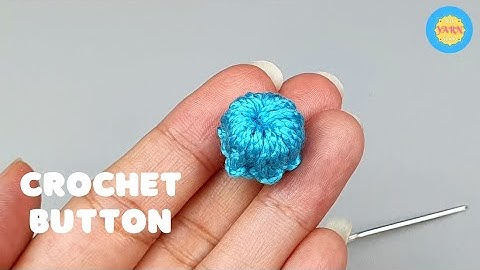 How to Crochet Button | Crochet Button Tutorial | Beginner Pattern | DIY Yarn Studio