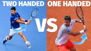 Tennis Backhand - Eenhandige vs. Tweehandige Backhand