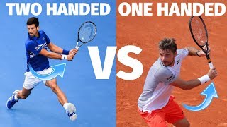 Tennis Backhand  One Handed vs Two Handed Backhand