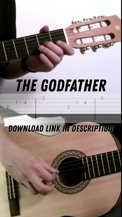 THE GODFATHER - EASY Fingerstyle Guitar Tab For BEGINNERS With TAB PDF