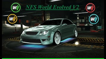NFS World Evolved V2 daily challenge series (C class, win the race, 2 laps, NEW CLK 500) Against all