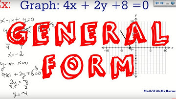 General Form of a Line
