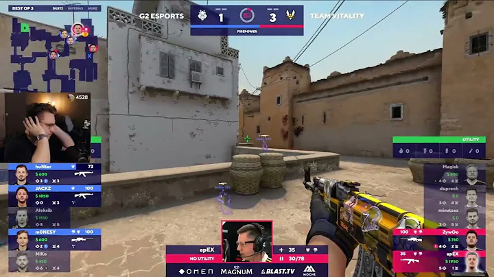 ohnePixel reacts to apEX 1v3 clutch vs G2!