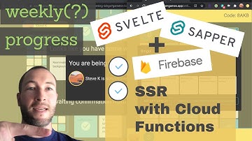 Sapper (Svelte), Firebase Cloud Func | Update #5