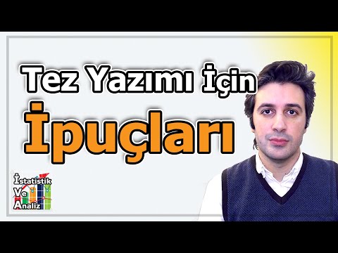 Video: Tez Nasıl Yazılır