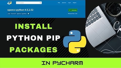 How to Install Python PIP Packages in Pycharm || Python Project || open cv