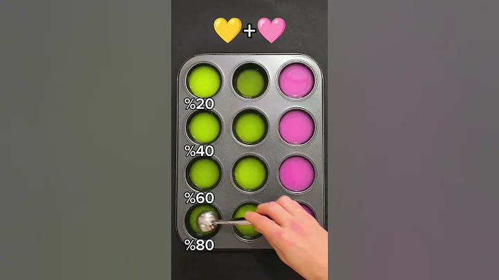 Yellow vs Pink Satisfying Color Mixing #artshorts #colorpalette