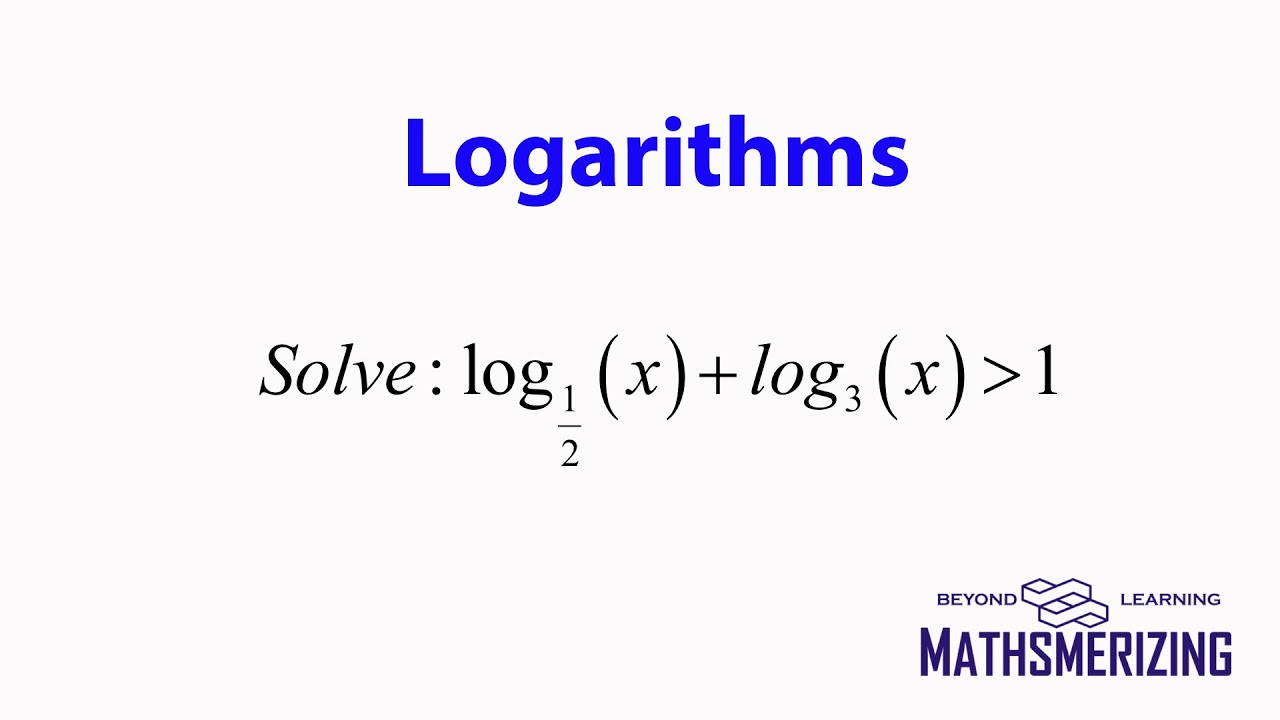 Logarithms Practice Question 11 Logarithmic Inequality Log1 2 x log3 logarithms-practice-question-11-logarithmic-inequality-log1-2-x-log3