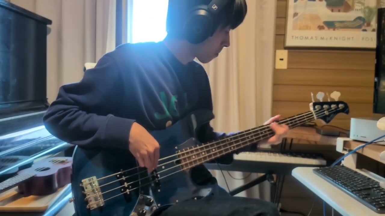 [BASS COVER] ラベンダー / おしりちぎりパン ベースで弾いてみた！