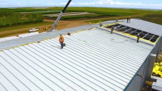 Re-roof using FALK insulated metal panel