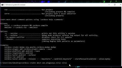 Cara menggunakan Cordova untuk membuat Aplikasi Android