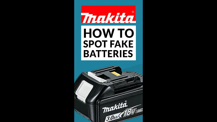 Fake Battery! How to spot them. #makita #fake #counterfeit #makita #makitapowertools #powertools