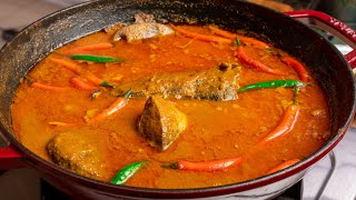 Gulai Ikan Tongkol yang pekat & padu untuk Nasi Dagang
