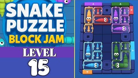 Snake Puzzle Block Jam Level 15 Walkthrough