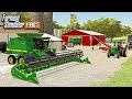 1990'S STYLE IOWA FARM! (OAT HARVESTING WITH NEW COMBINE) | FARMING SIMULATOR 1990