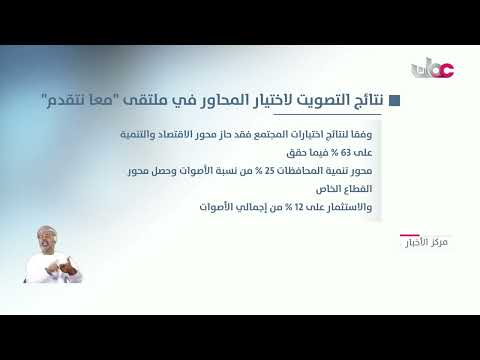 الإعلان عن نتائج التصويت لاختيار موضوعات ملتقى معا نتقدم
