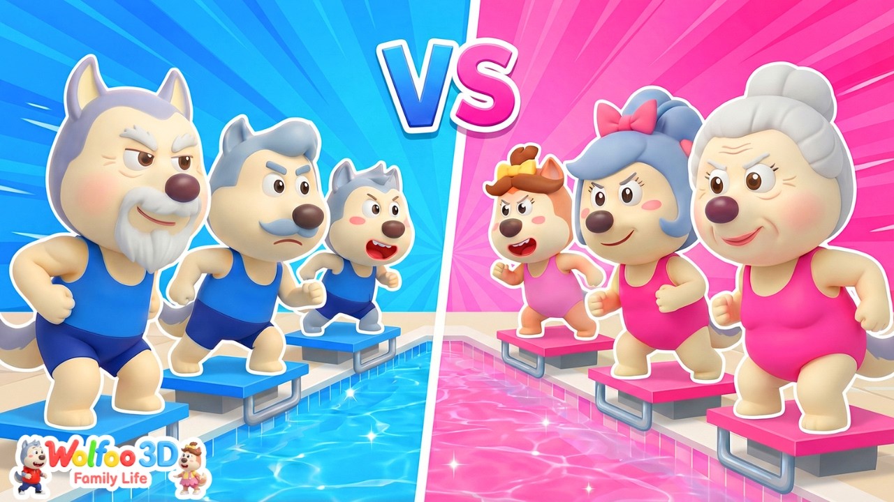 Wolfoo Learns | Who Will Win the Pool Battle? | Family Stories for Kids