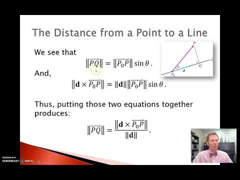 فيديو: كيفية إيجاد المسافة من نقطة إلى خط في الفضاء