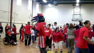 Wolfie & Friends Attend the Brookhaven Learning Center (BLC) at Samoset Middle School Spirit Day!
