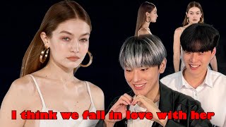 Koreans React To Gigi Hadid Runway evolution