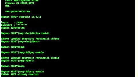 GarrettCom: Restricting User Access
