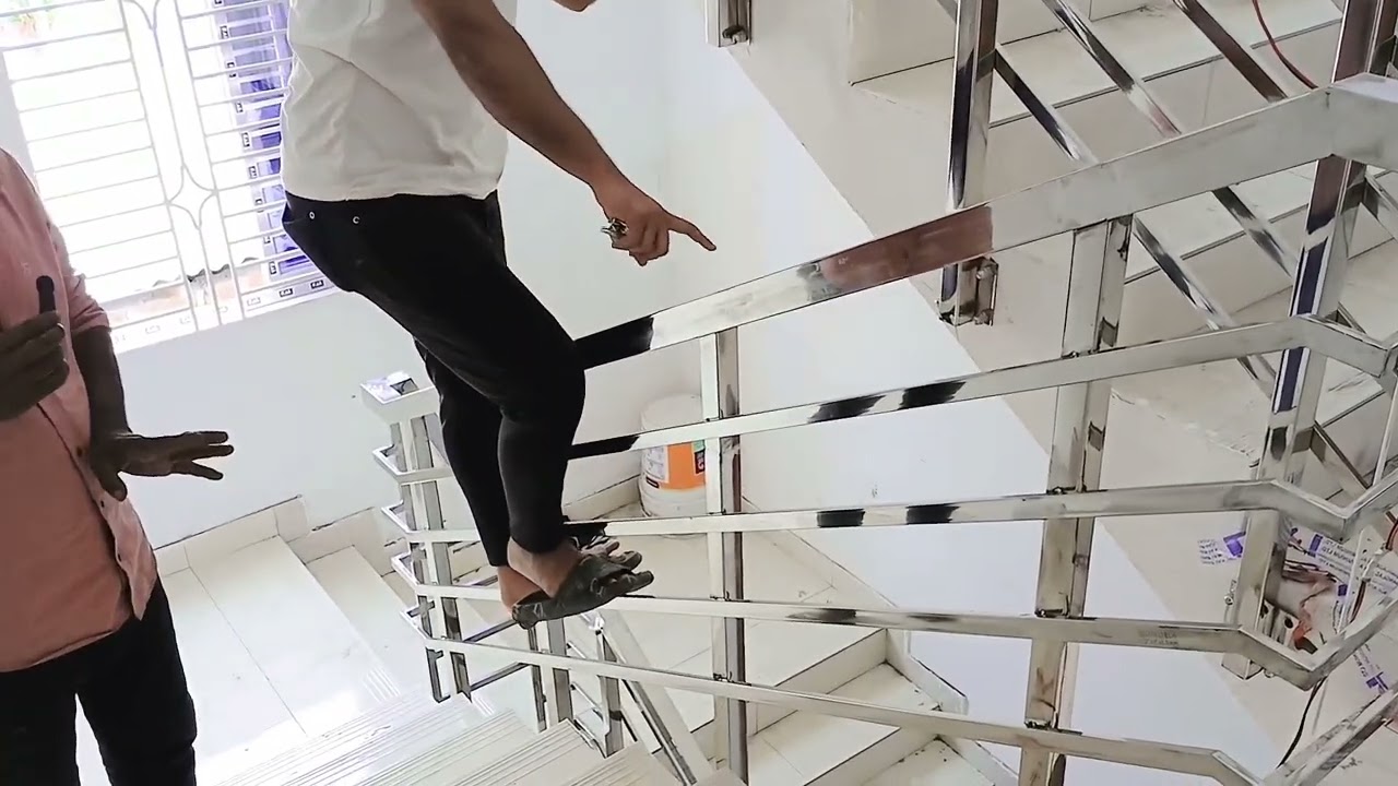 SS বক্সের সিঁড়ির রেলিং  নতুন মডেল । SS Box Stair Railing New Model 2024
