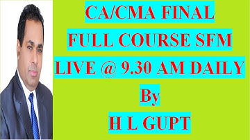 PORTFOLIO MANAGEMENT CLASS 6 BY H L GUPTA, PORTFOLIO RETURN AND PORTFOLIO RISK FOR CA/ CMA FINAL SFM