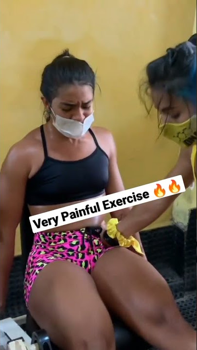 Very Painful Exercise Leg Exercise , she is cry but can't give up 🔥#shorts never give up video #like