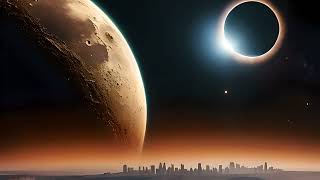 Watching Eclipse In Exoplanet Relaxing With Chill Ambient Music (Space 4K Lofi Version) screenshot 3