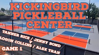 Kickingbird Pickleball Center: Rec Games (Tanner Rice / Jenny Bond v Logon Collins / Alex Tran)