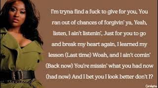 Jazmine Sullivan - Pick Up Your Feelings (lyrics)