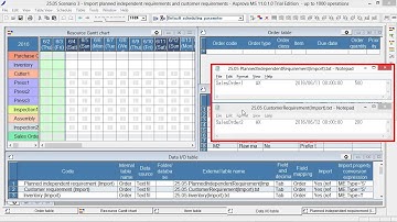 25.05 Scenario 3 - Import planned independent requirements and customer requirements