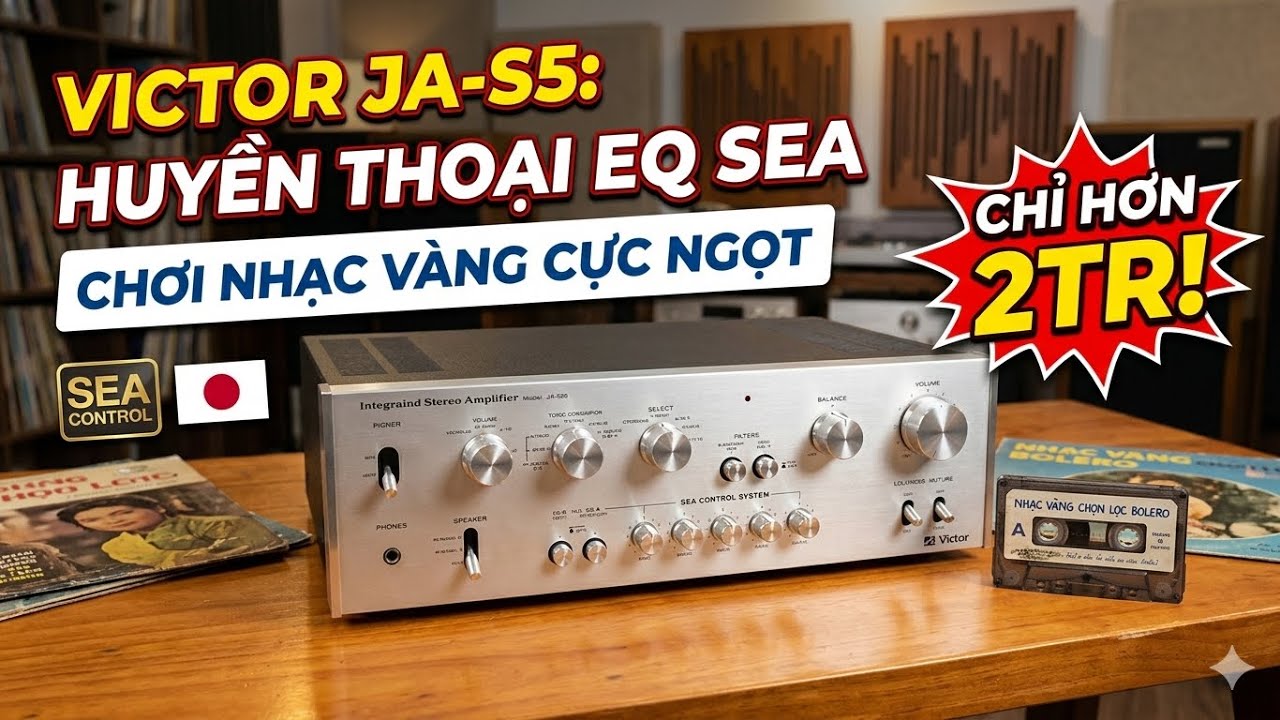 Victor JA-S5 amplifier for classic Vietnamese music, legendary SEA