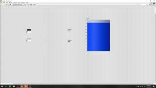 Tank with alarm LABView
