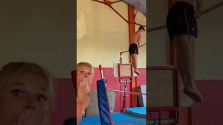 Je teste la gym des filles avec @_snooky_  #gymnaste #gymnastique