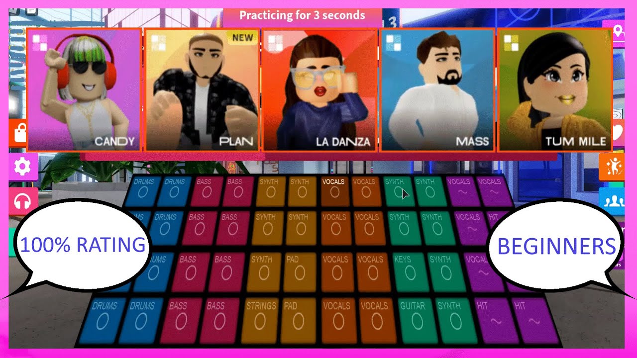 SPLASH MUSIC WORLD (ROBLOX) Get 100 Rating for Beginners YouTube