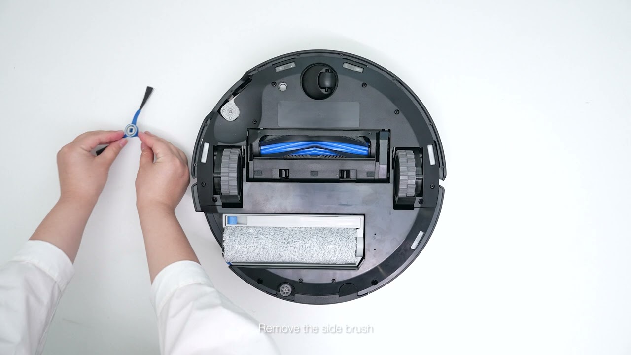 08 Disassembly, clean and installation Guide of side brush - YouTube