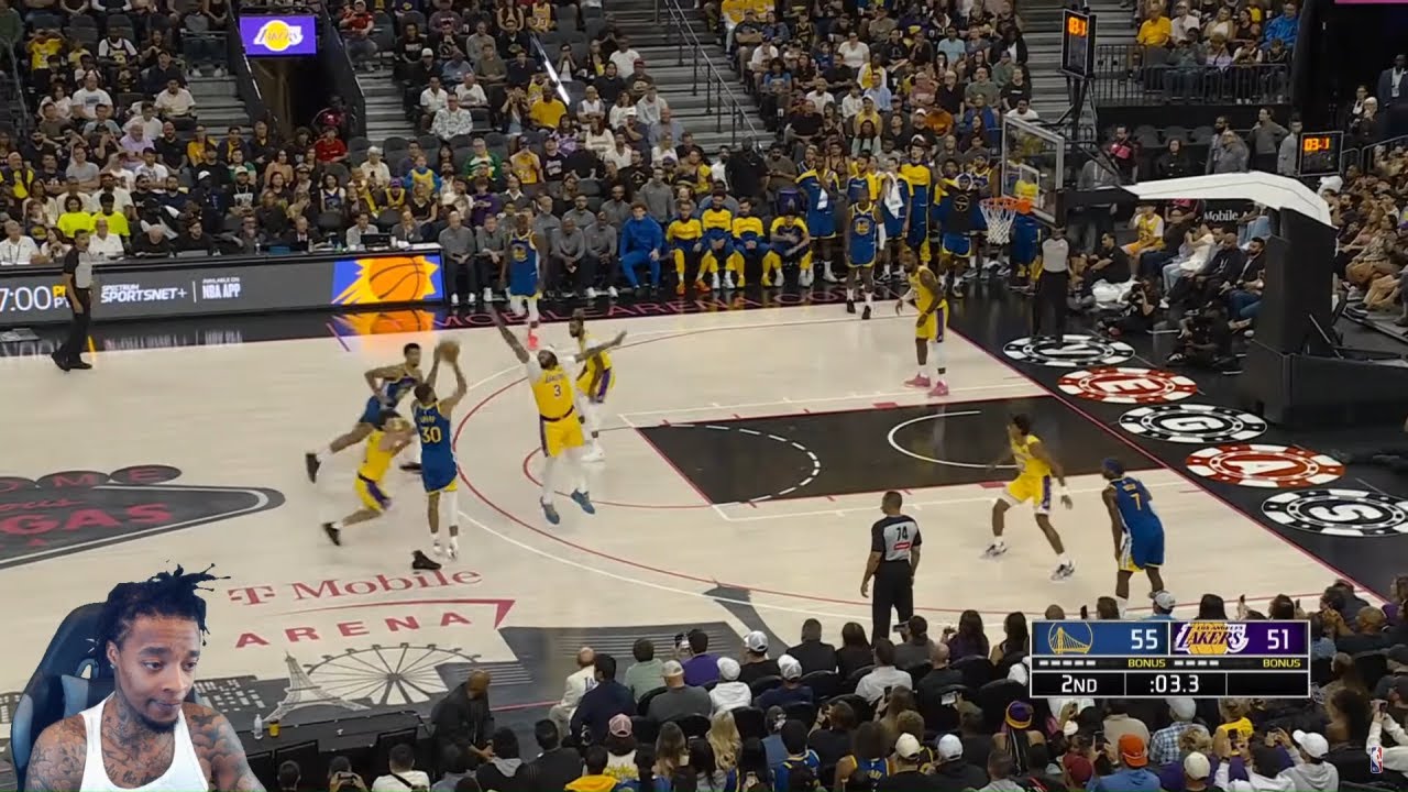 FlightReacts To WARRIORS at LAKERS | NBA PRESEASON FULL GAME HIGHLIGHTS ...