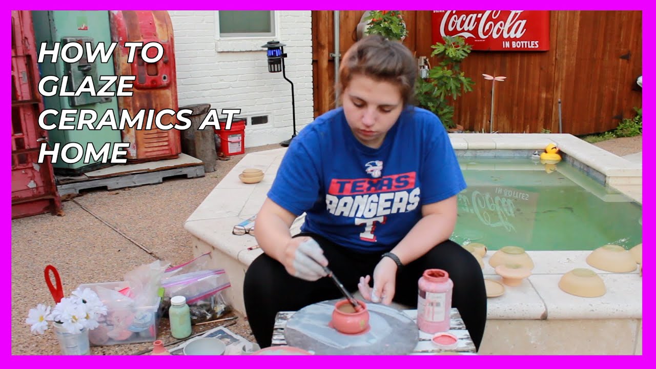 Glazing Bisque Fired Ceramics at Home YouTube