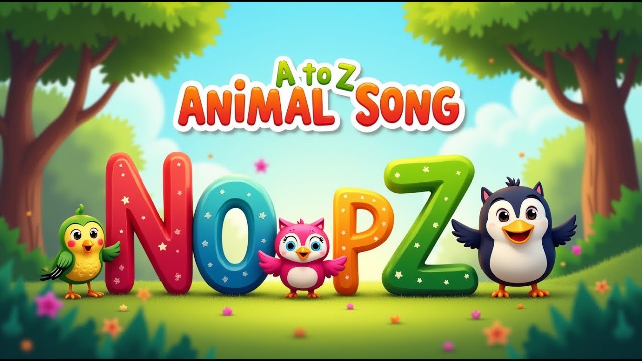 ABC Animal Sounds 🦓 | N to Z Phonics Song for Kids | Fun Learning with ...