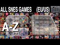 All snes games az  euus  super nintendo  793 games  compilation