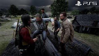 Red Dead Redemption 2  PS5 Free Roam Gameplay Moments [4K]