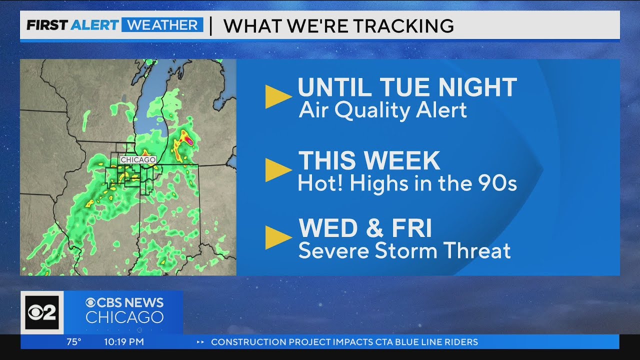 Chicago First Alert Weather: Air quality alert until Tuesday night ...